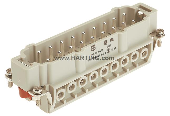 Đầu nối điện Han 16HvE-Ms 18 chân + PE 16A loại dương
