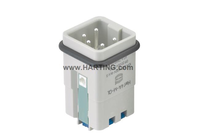Đầu nối điện Han A 4 chân  + PE 10A  loại dương