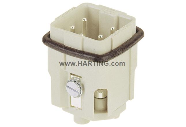 Đầu nối điện Han A 4 chân  + PE 10A  loại dương
