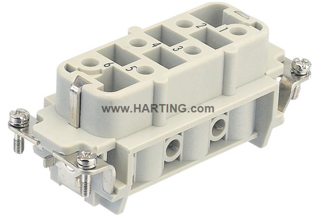 Đầu nối điện  Han HsB 6 chân  + PE 35A  loại âm