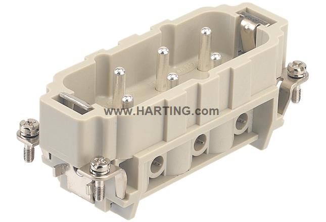 Đầu nối điện  Han HsB 6 chân  + PE 35A  loại dương