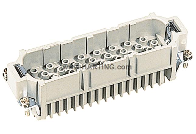 Đầu nối điện nhanh Han D , 64 D, 64 chân + PE 10A ,loại dương