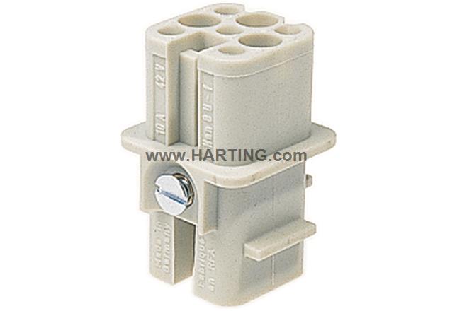 Đầu nối điện nhanh Han D , 8D, 8 chân , 10A  loại âm